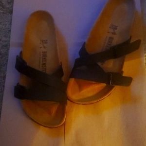 Brand new leather black Birkenstock sandle